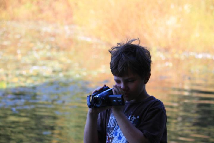 Robert takes some video