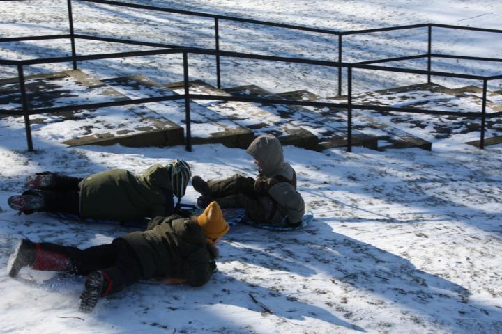 Sledding at Fox Meadow