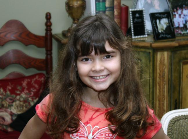 Megan smiles