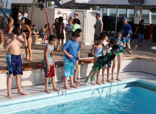 The Pool on the cruise ship
