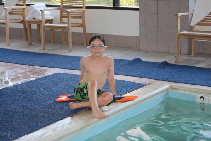 Jonathan at the pool