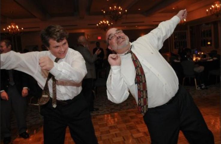 Rob and Ian dancing 1