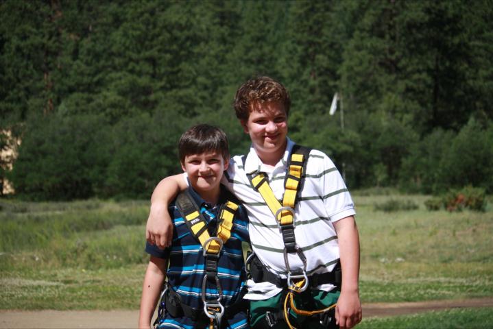 Getting ready to Zip Line