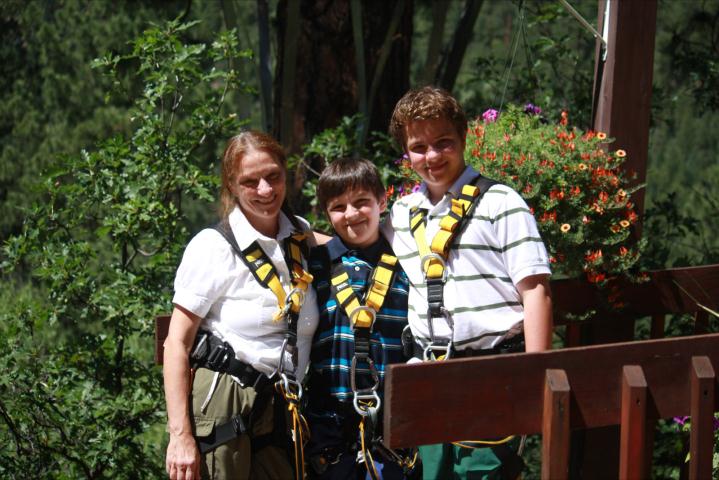 Getting ready to Zip Line