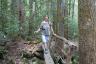 Nancy on the trail