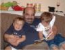 Jonathan, Dad and Robert read