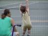 Nancy and Robert by the tennis court