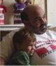 Robert and Dad watch a video