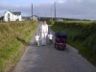 Walking down the road by acorn lodge