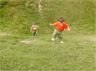 Jonathan and Robert climb the hill of Tara