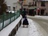 Oberammergau - Christmas Day - The sled is easier than the pram