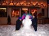 Oberammergau - Robert & Jonathan help Dad build a snowman