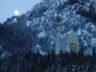 Neuschwanstein and the moon