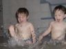 Ramsau - Hockhalter - Robert and Jonathan splash