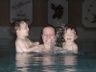 Ramsau - Hockhalter - Robert and Jonathan splash Mom