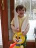 Robert with his Easter bunny