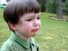 Jonathan cries for more jelly beans  (He has a mouthful)