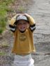 Jonathan steals daddy's hat (He's so proud!)