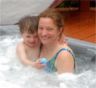 Nancy & Robert in the jacuzzi