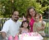 The birthday girl's birthday family
