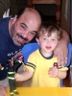 Robert shows his fireman to dad