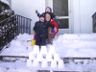 Jonathan, Ruth and Robert - Snow forts are fun!
