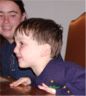 Jonathan tells a story at dinner