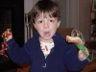Easter Sunday - Jonathan shows off his lizard and snake