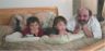 Jonathan, Robert & Ian back watching football in bed