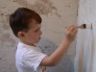 Robert paints abit