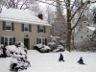Robert & Jonathan gather snow for a snowman