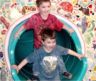 Jonathan & Robert slide at the Miami children's museum