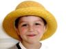 Jonathan wears Grandma's hat