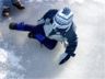 Robert slips on some ice