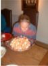 Erika blows out the candles&nbsp;