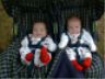 Robert and Jonathan wearing red socks