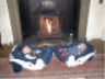 Sleeping by the fireplace&nbsp;
