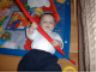 Jonathan breaking the activity mat