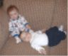 Robert and Jonathan on the couch
