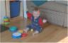 Jonathan plays with a ball