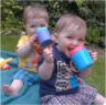Robert and Jonathan drinking&nbsp;