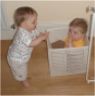 Jonathan with Robert in a box