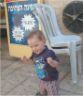 Jonathan at the falafel stand