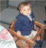 Jonathan in highchair